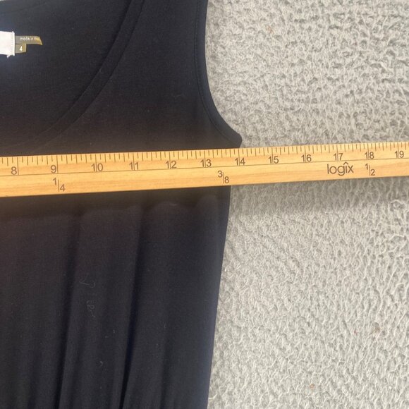 Calvin Klein Dress Womens 4 Black Tank Maxi Full Skirt Elastic Waist Pullover - Picture 7 of 9